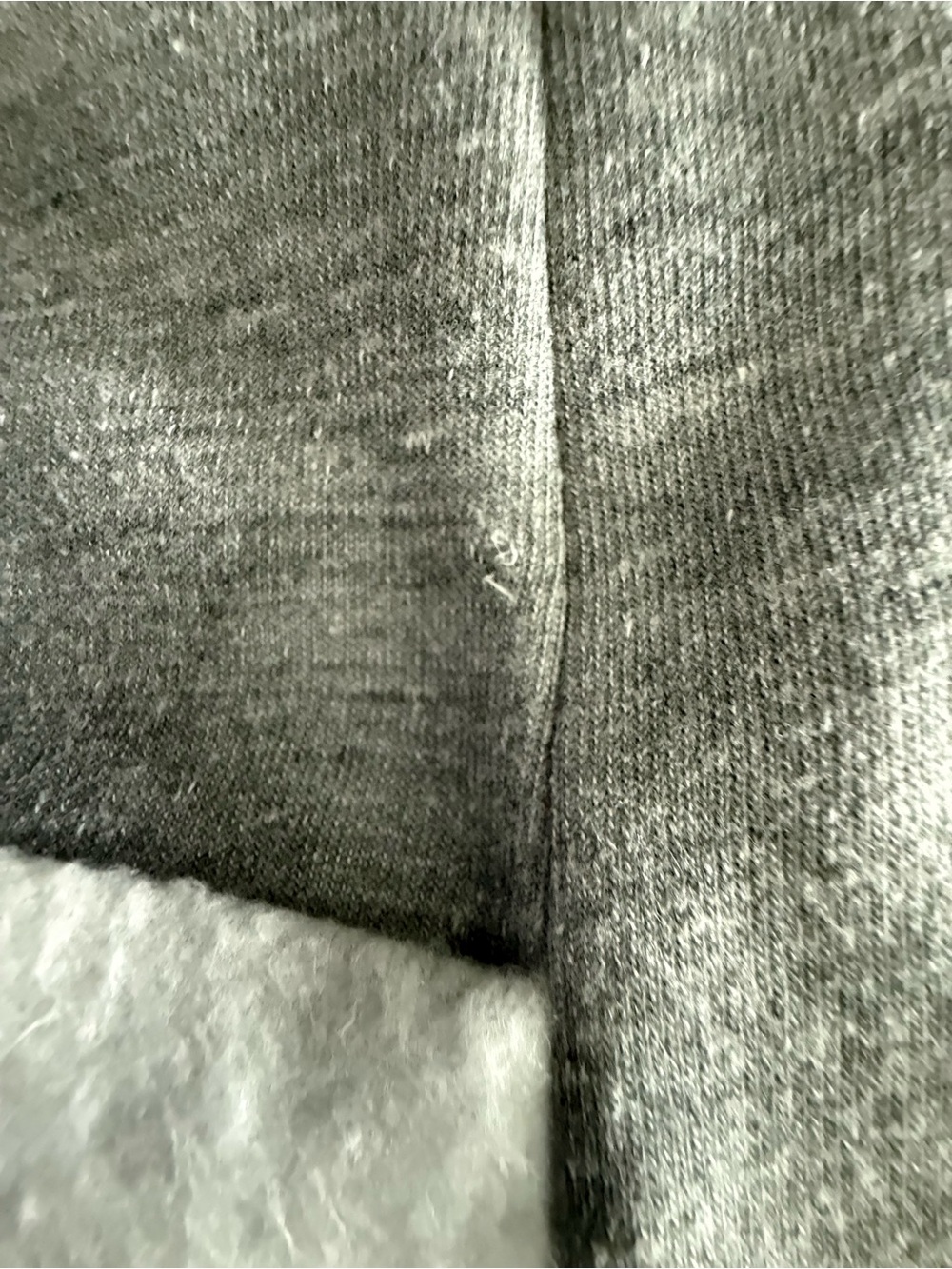 Hard Tail XS Gray Open Front Cardigan With Pockets & Contrast Trim - Picture 6 of 9